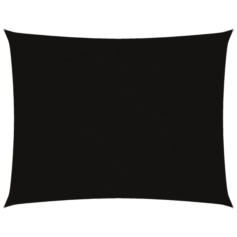 vidaXL Rectangular 3x4 m Black PU Coated Oxford Fabric Shade Sail - Image 18 of 81
