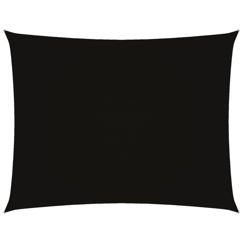 vidaXL Parasole a Vela Oxford Rettangolare 3x4,5 m Nero - Image 2 of 9
