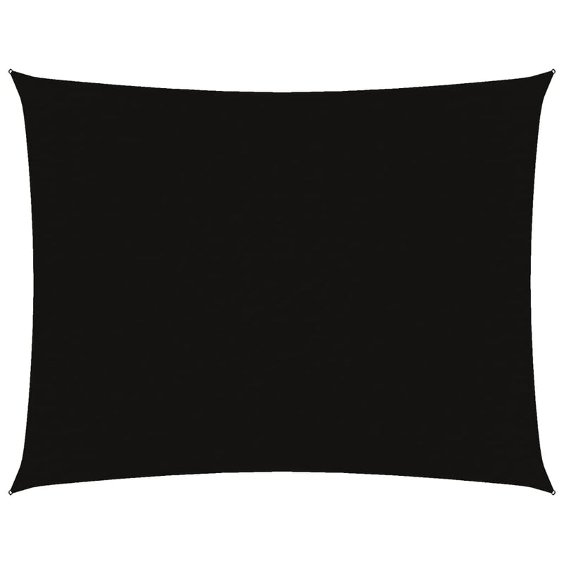 vidaXL Parasole a Vela Oxford Rettangolare 3x6 m Nero - Image 2 of 9