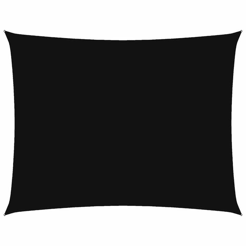vidaXL Rectangular Oxford Sail Shade 2 x 3.5 m Black - Image 17 of 108