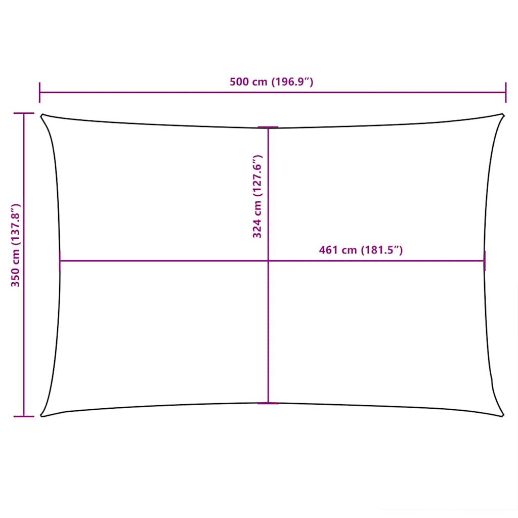 vidaXL Rectangular Oxford Sail Shade 2 x 3.5 m Black - Image 99 of 108