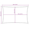 vidaXL Oxford Fabric Rectangular Shade Sail 3.5x4.5 m Black - Image 42 of 45