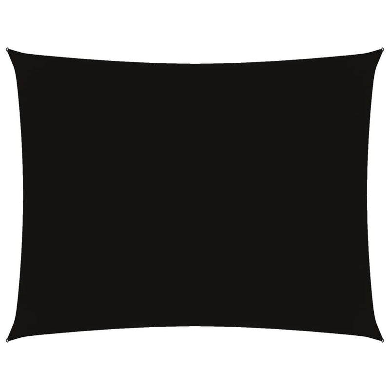 vidaXL Parasole a Vela Oxford Rettangolare 4x5 m Nero - Image 2 of 9