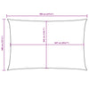 Parasole a Vela Oxford Rettangolare 4×7 m Nero - Image 24 of 40