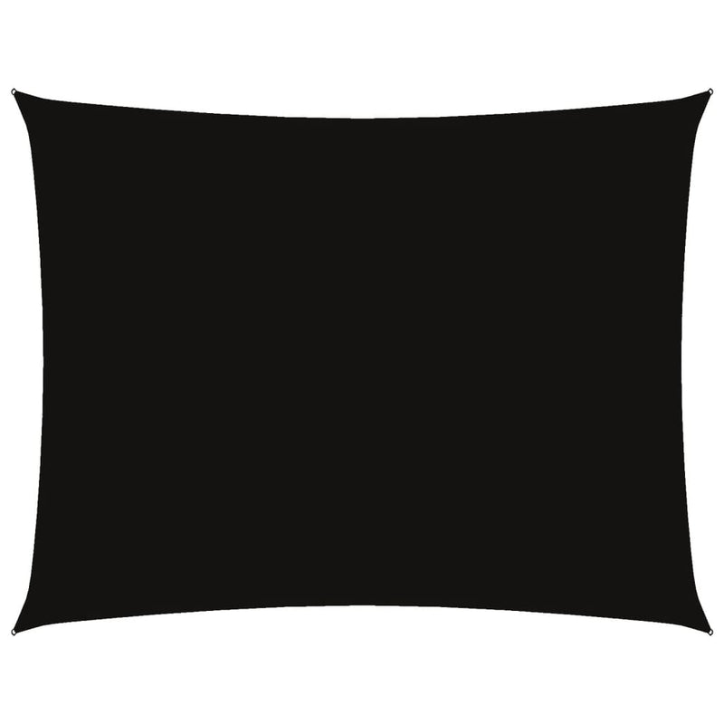 vidaXL Rectangular Oxford Sail Shade 2 x 3.5 m Black - Image 14 of 108