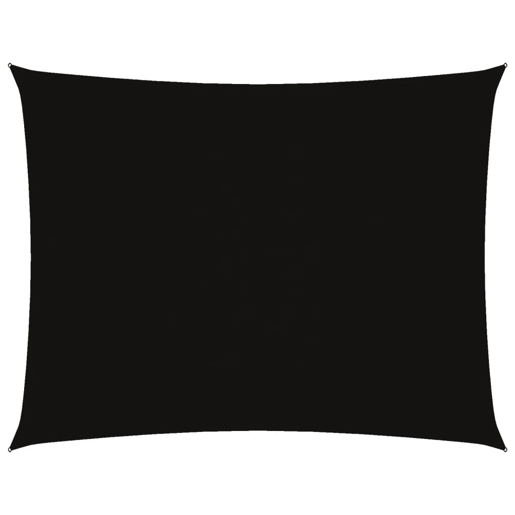 vidaXL Oxford Fabric Sail Shade 5x7 m Black - Image 2 of 9