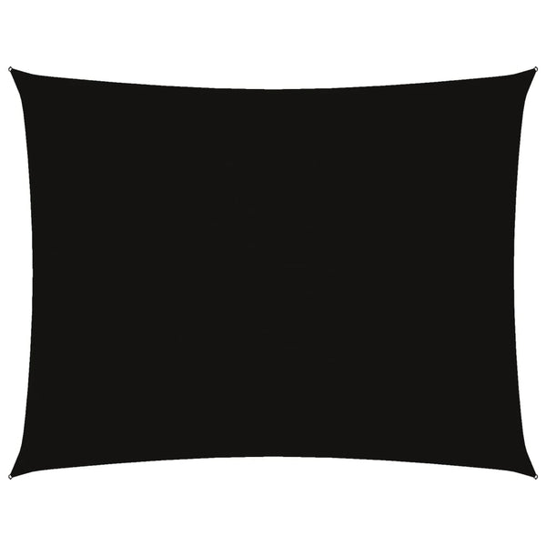 Parasole a Vela in Tessuto Oxford 5x7 m Nero - immagine 2 | SolPatio