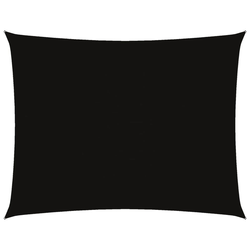 vidaXL Oxford Fabric Sail Shade 5x7 m Black - Image 2 of 9