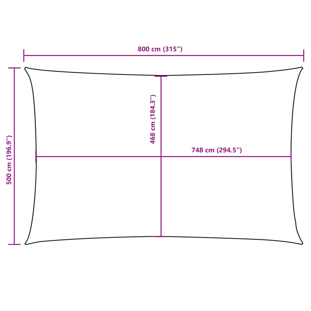 Toldo vela vidaXL de tejido Oxford 2x2,5 m Negro - Image 100 of 108
