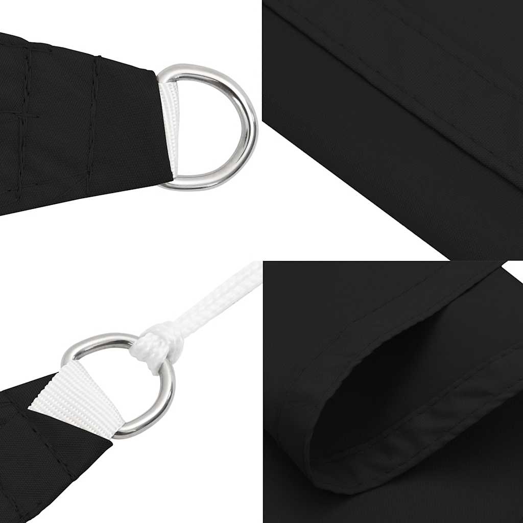 vidaXL Toldo de vela triangular de tela Oxford recubierta de PU 3x4x4 m Negro - Image 5 of 9