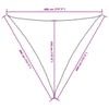 Parasole a Vela Oxford Triangolare 4,5x4,5x4,5 m Nero - immagine 17 | SolPatio - Image 17 of 18