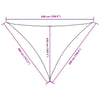 Parasole a Vela Triangolare Oxford rivestito in PU 4×5×5 m Nero - Image 26 of 40