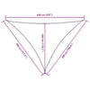 vidaXL Toldo de vela de tela Oxford 4x5x6,4 m Negro - Image 9 of 9