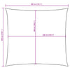 vidaXL Square Oxford Fabric Shade Sail 3x3 m Dark Green - Image 17 of 18