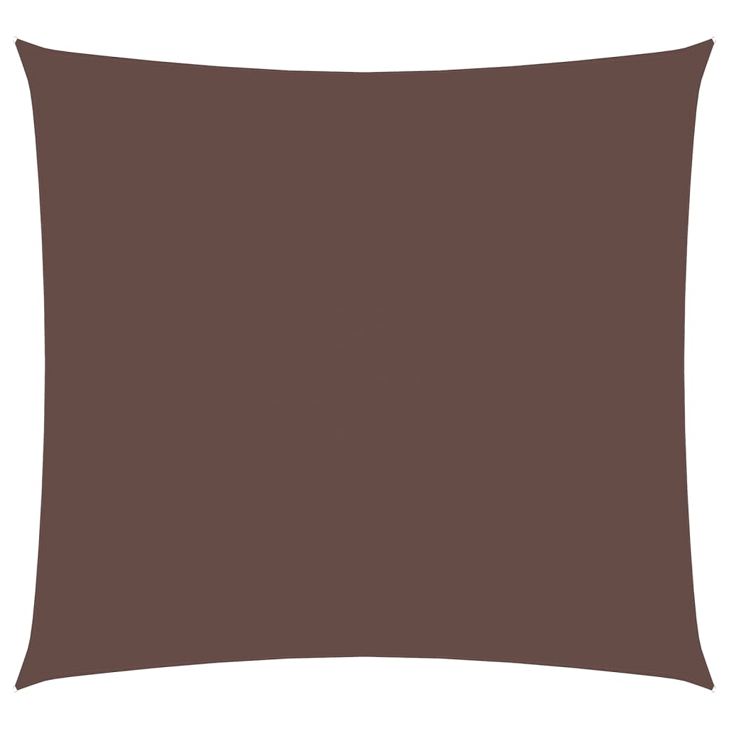vidaXL Square Oxford Fabric Sail Shade 4.5x4.5 m Brown - Image 2 of 9