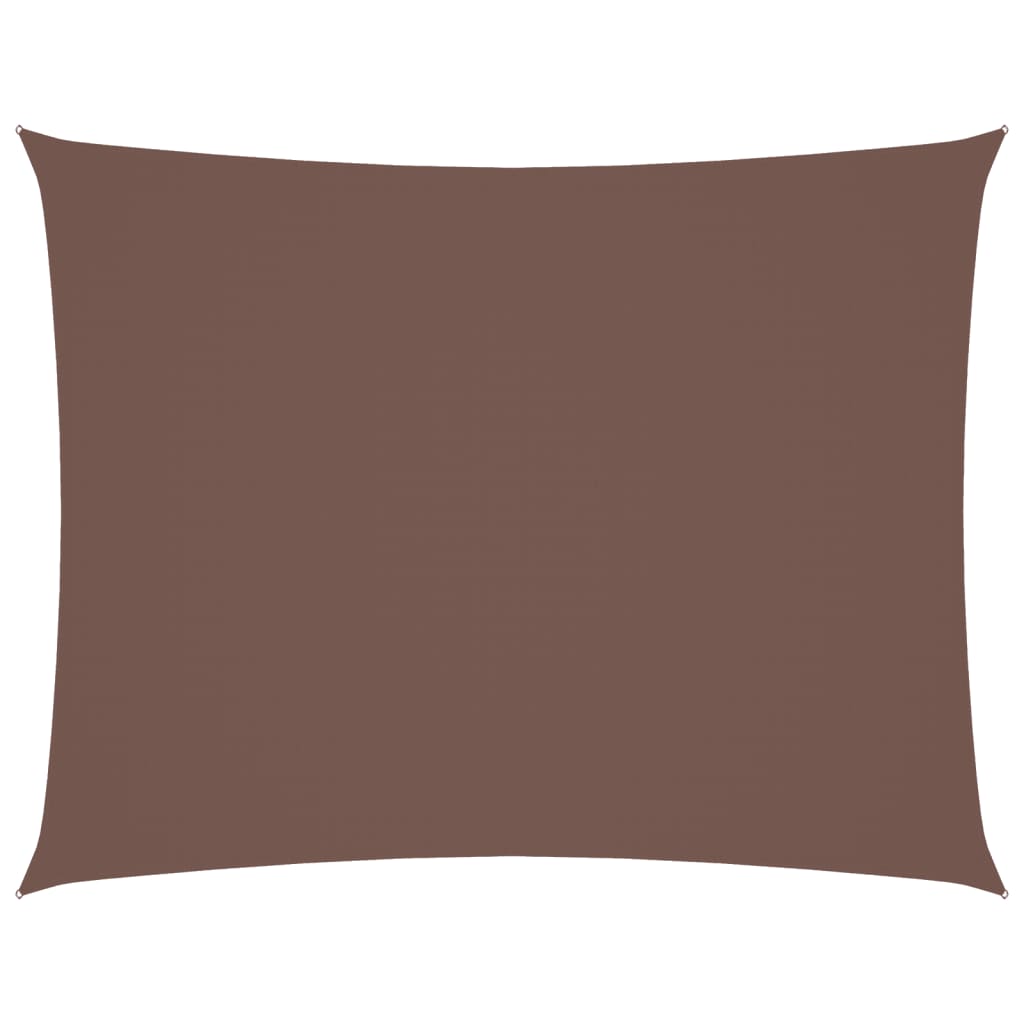 vidaXL Rectangular Shade Sail, Oxford Fabric, 2x3 m, Brown - Image 3 of 18