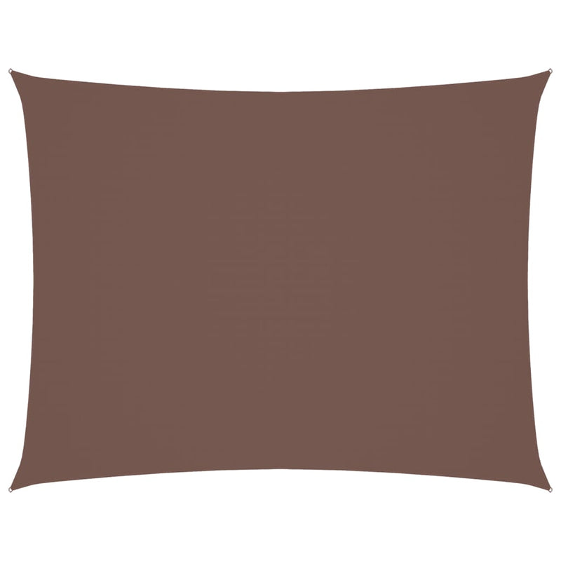 vidaXL Rectangular Shade Sail, Oxford Fabric, 2x3 m, Brown - Image 3 of 18