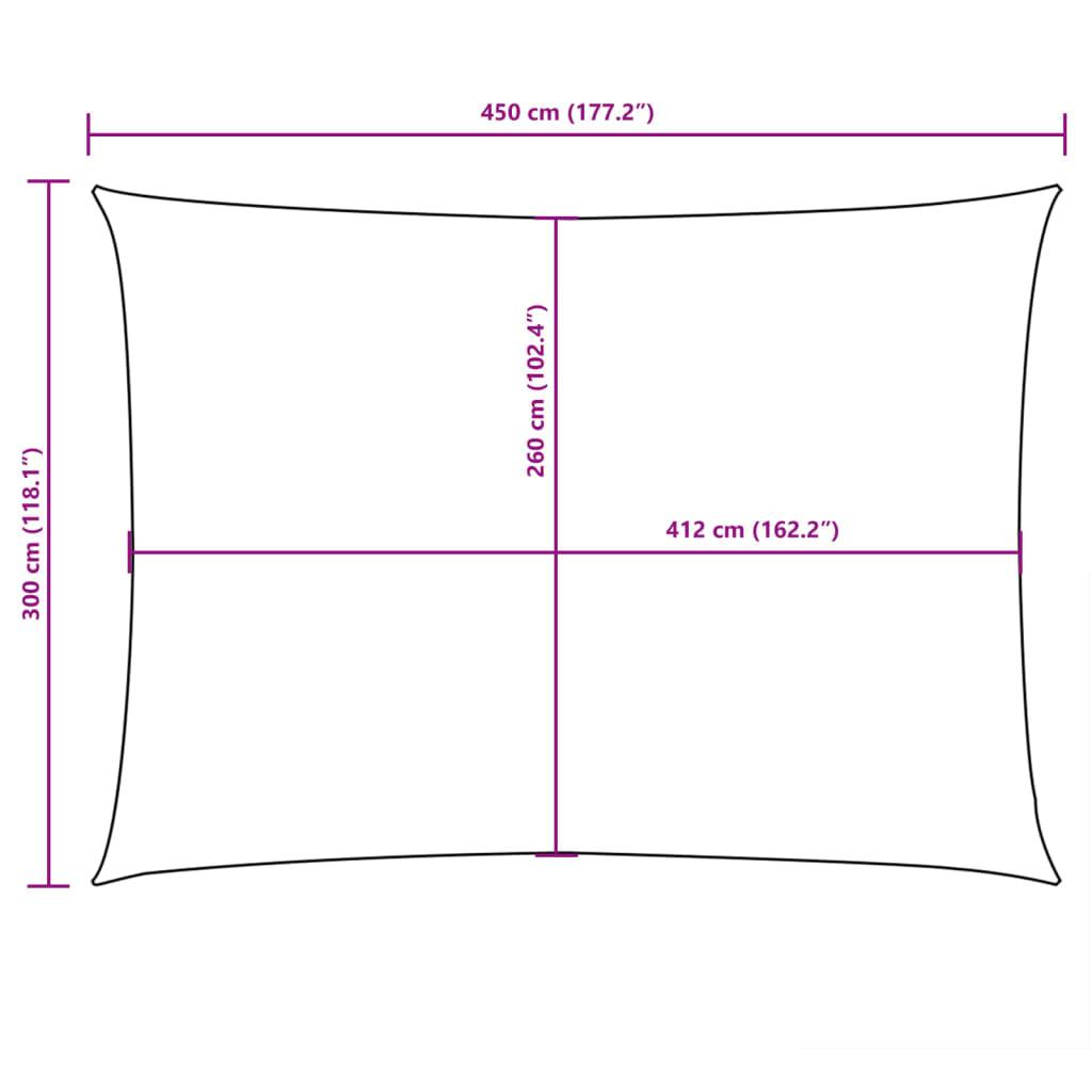 Parasole a Vela Oxford Rettangolare 3×4,5 m Marrone - Image 24 of 40