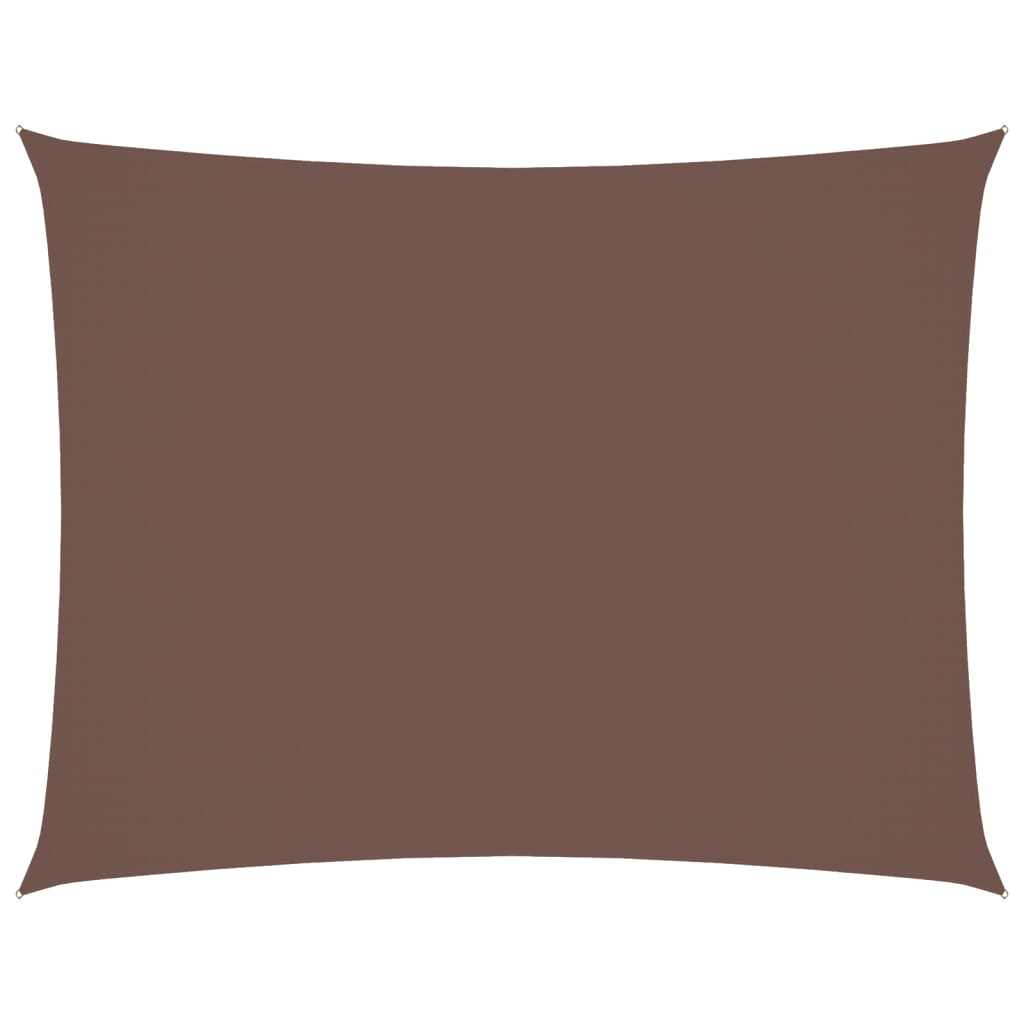vidaXL Rectangular Shade Sail, 3x4 m, PU-Coated Oxford Fabric, Brown - Image 13 of 90