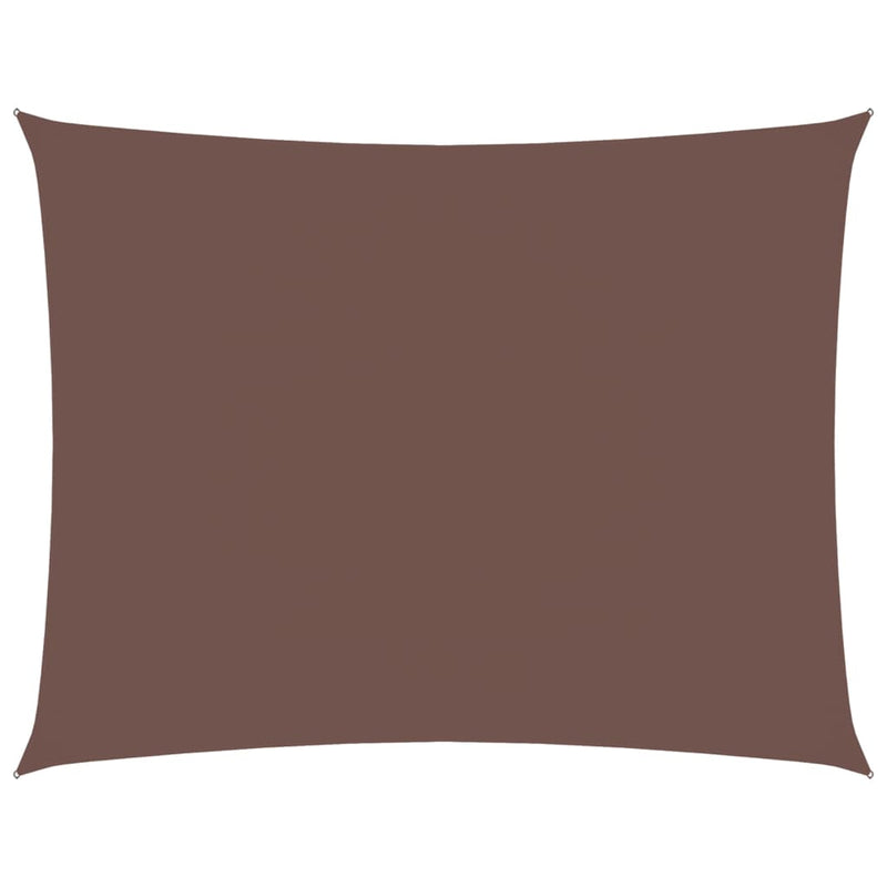 vidaXL Rectangular Shade Sail, Oxford Fabric, 3.5x4.5m, Brown - Image 4 of 27