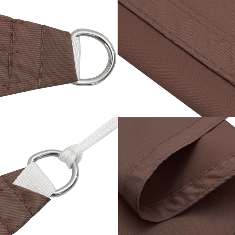 Parasole a Vela Oxford Rettangolare 4×5 m Marrone - Image 12 of 40