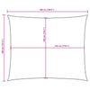Parasole a Vela Oxford Rettangolare 4×5 m Marrone - Image 26 of 40
