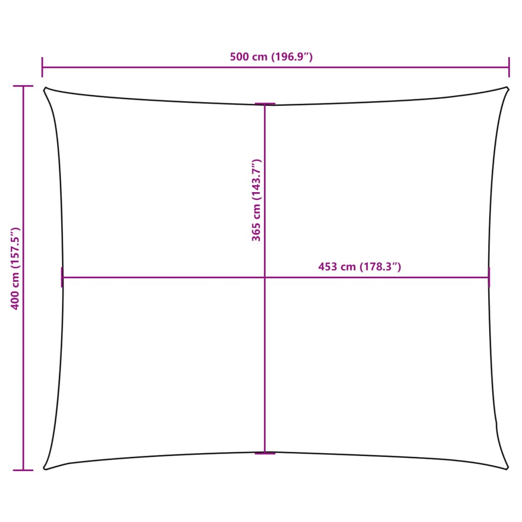 Parasole a Vela Oxford Rettangolare 4×5 m Marrone - Image 26 of 40