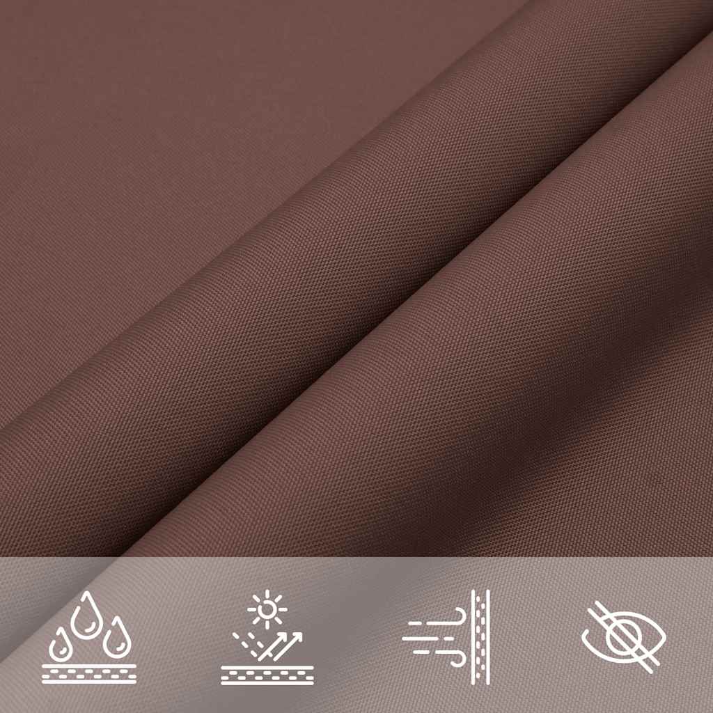 vidaXL Rectangular Shade Sail, 3x4 m, PU-Coated Oxford Fabric, Brown - Image 56 of 90