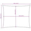 vidaXL Toldo vela de tejido Oxford 3x5 m Marrón - Image 68 of 72