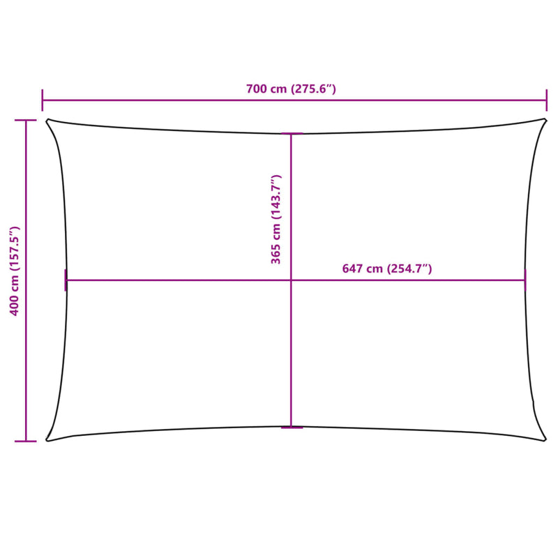 vidaXL Toldo vela de tejido Oxford 3x5 m Marrón - Image 66 of 72