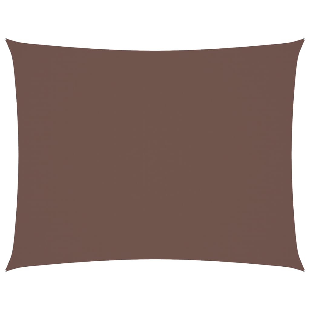 vidaXL Rectangular Shade Sail, 3x4 m, PU-Coated Oxford Fabric, Brown - Image 16 of 90