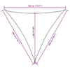 vidaXL Parasol de Vela Triangular de Tejido Oxford 3x3x4,24 m Marrón - Image 33 of 36