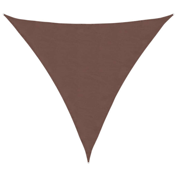 Parasole a Vela Triangolare in Tessuto Oxford PU 3,6 m Marrone - immagine 2 | SolPatio