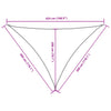 vidaXL Parasol de Vela Triangular de Tejido Oxford 3x3x4,24 m Marrón - Image 35 of 36