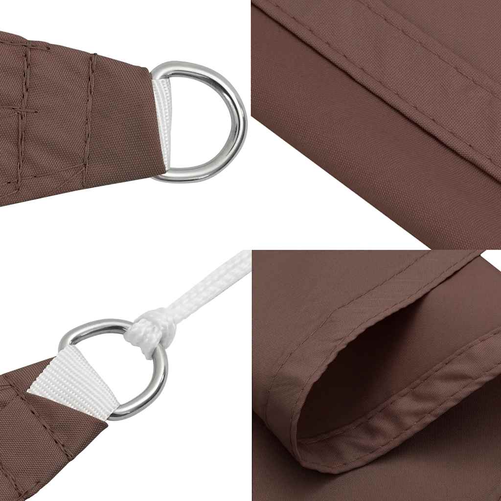 Parasole a Vela Oxford Triangolare 3x3x3 m Marrone - immagine 14 | SolPatio - Image 14 of 27