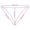 vidaXL Parasol de Vela Triangular de Tejido Oxford 3x3x4,24 m Marrón - Image 36 of 36