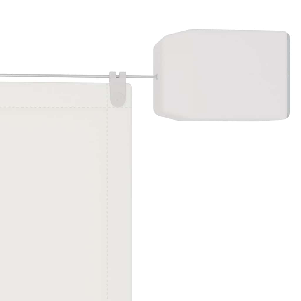 vidaXL Vertical Windscreen, Oxford Fabric, 140x420 cm, White - Image 7 of 10