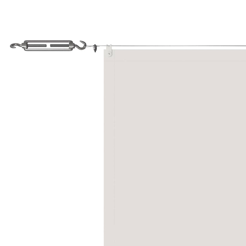 Paravento Verticale Tessuto Oxford 140x800 cm Bianco - immagine 10 | SolPatio - Image 10 of 12