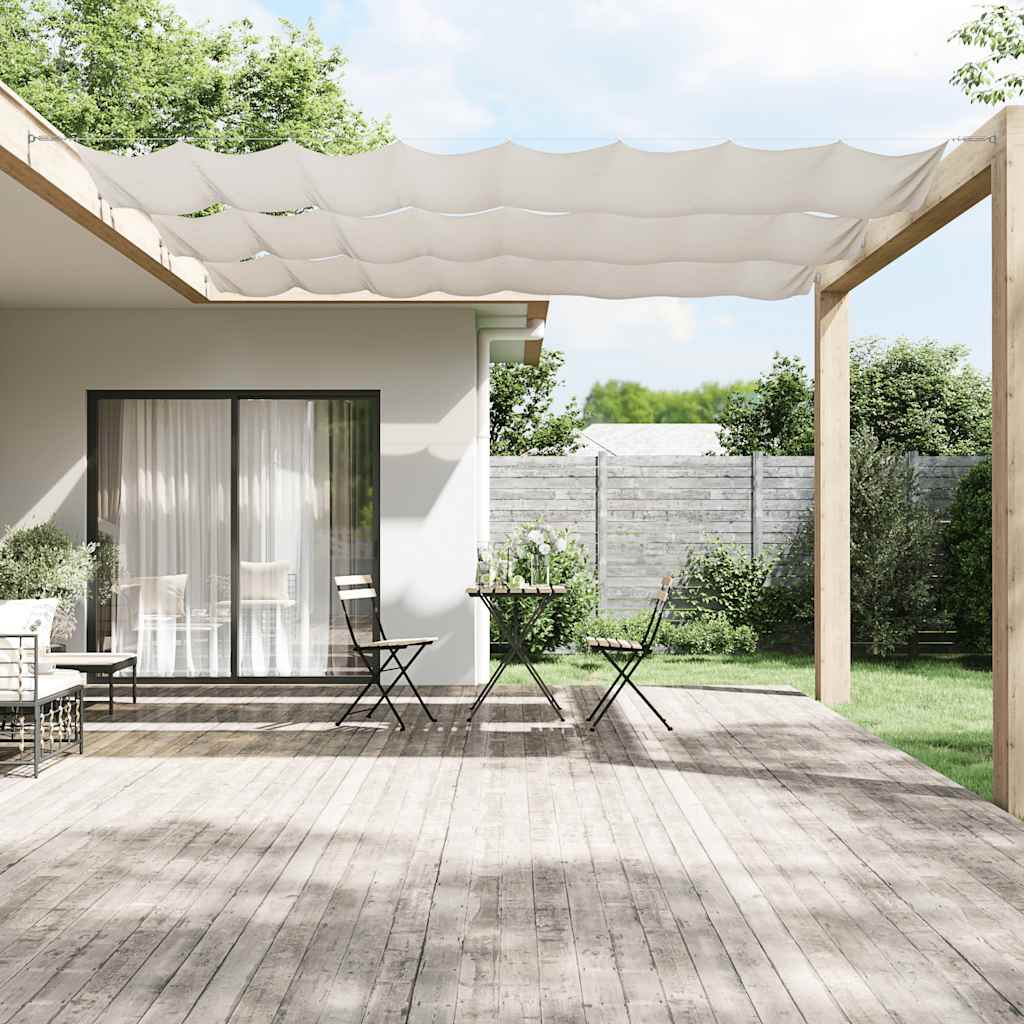 vidaXL Paravento Verticale Bianco 180x1200 cm Tessuto Oxford - Image 1 of 12