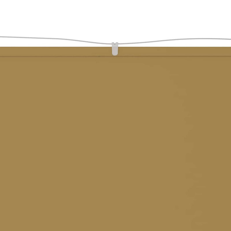 Paraviento vertical vidaXL de tejido Oxford 60x600 cm Beige - Image 9 of 24