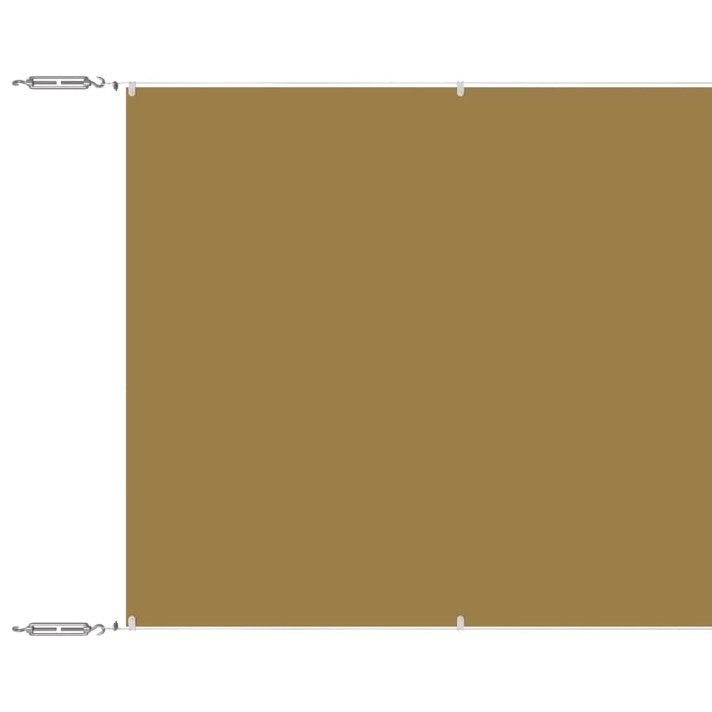 Paravientos vertical vidaXL de tela Oxford 60x1200 cm Beige - Image 2 of 6