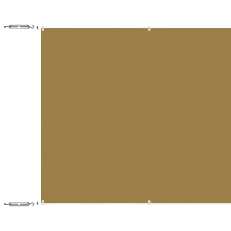Paravientos vertical vidaXL de tela Oxford 60x1200 cm Beige - Image 2 of 6