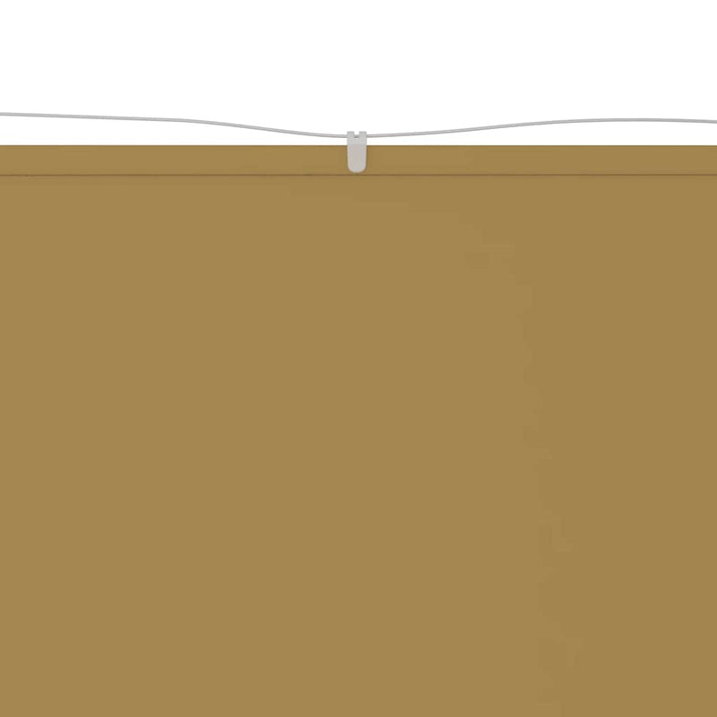 Paraviento vertical vidaXL de tejido Oxford 60x600 cm Beige - Image 12 of 24