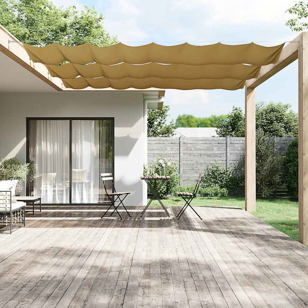 vidaXL Paravento Verticale Beige 100x1000 cm in Tessuto Oxford - Image 1 of 6