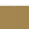 vidaXL Vertical Windscreen Oxford Fabric 140x420 cm Beige - Image 6 of 11