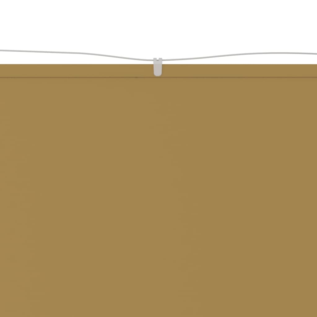 vidaXL Vertical Windscreen Oxford Fabric 140x420 cm Beige - Image 6 of 11