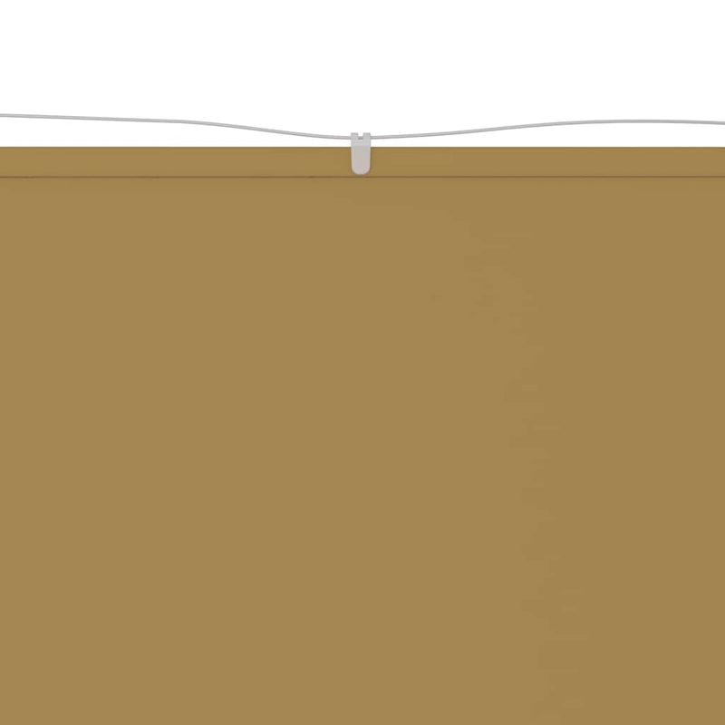 Paraviento vertical vidaXL de tejido Oxford 60x600 cm Beige - Image 10 of 24