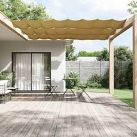 vidaXL Vertical Wind Screen in Oxford Fabric 140x1000 cm Beige