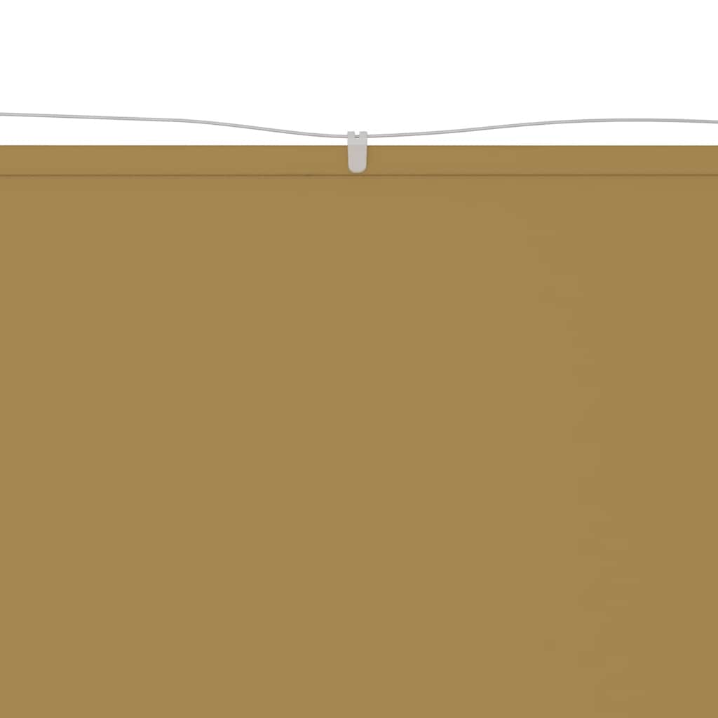vidaXL Vertical Windscreen Oxford Fabric 140x420 cm Beige - Image 5 of 11