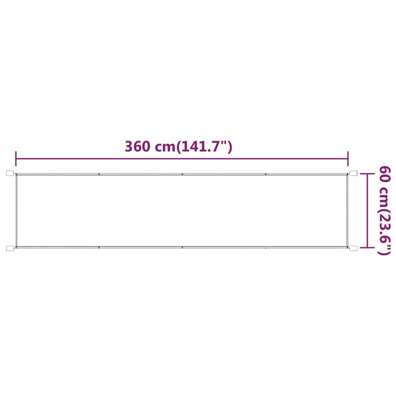 vidaXL Vertical Oxford Fabric Wind Screen 60x360 cm Light Green - Image 19 of 22